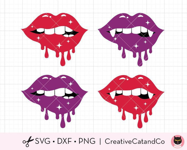 Giraffe Drip Lips SVG Print and Cut Lips Dripping Lips 