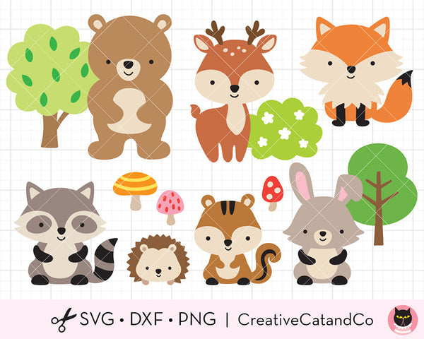 clipart forest animals