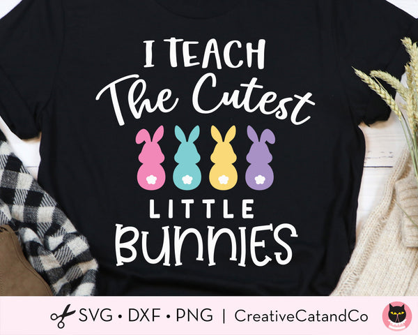 I Teach Cutest Little Bunnies Teacher Easter SVG | CreativeCatandCo