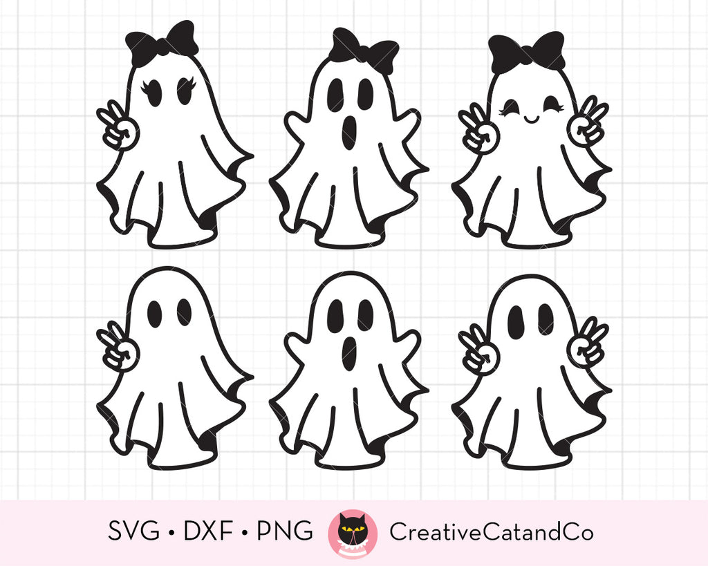 Girls Watercolor Spooky Halloween Personalized Monogram Design