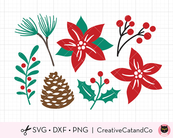 Free Christmas Red Cardinal Bird SVG Cut Files | CreativeCatandCo