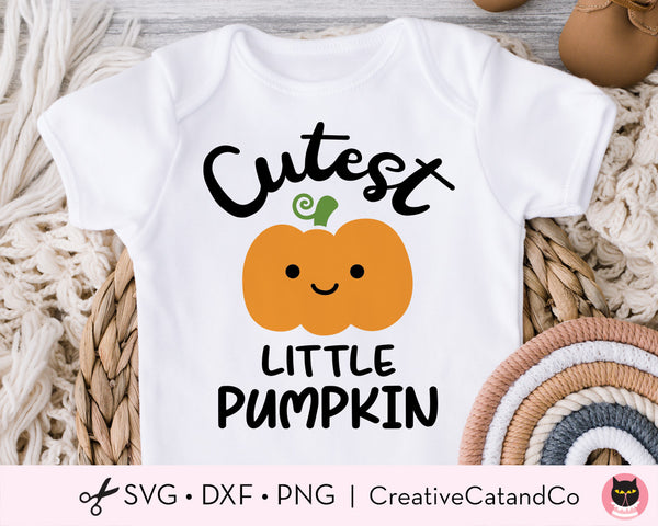 Cutest Little Pumpkin SVG Cut Files | CreativeCatandCo