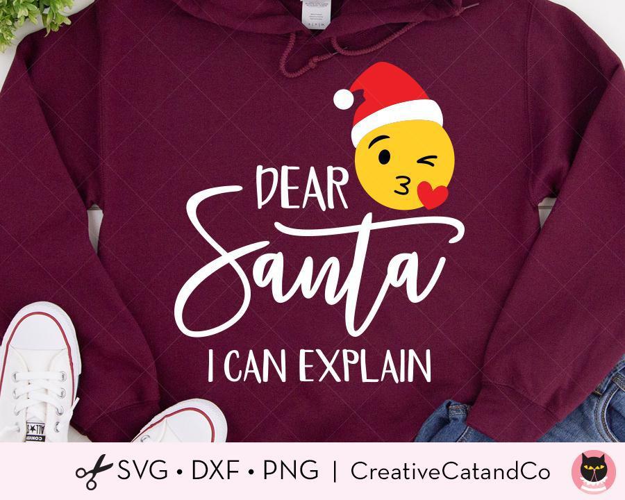 Dear Santa I Can Explain Funny Christmas SVG | CreativeCatandCo