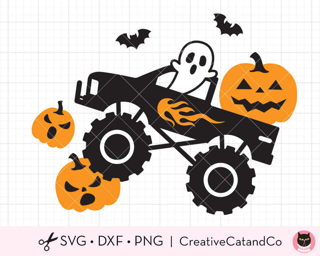 Monster Truck Pumpkin Stencils