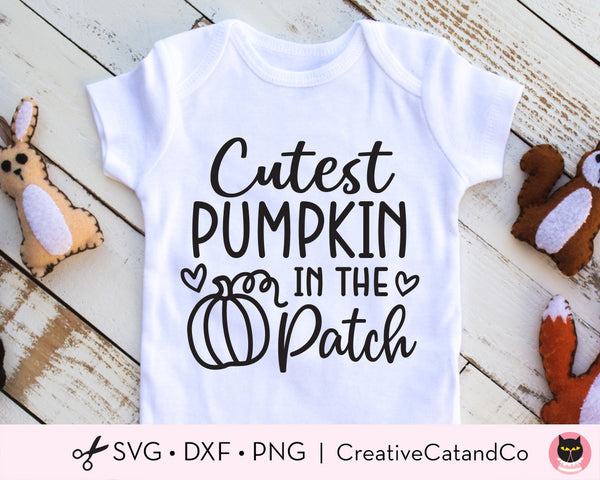 Cutest Pumpkin in the Patch SVG Cut Files | CreativeCatandCo