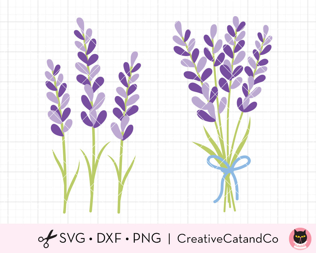 lavender flower svg Lavender Bunch Bundle Svg Dxf Png