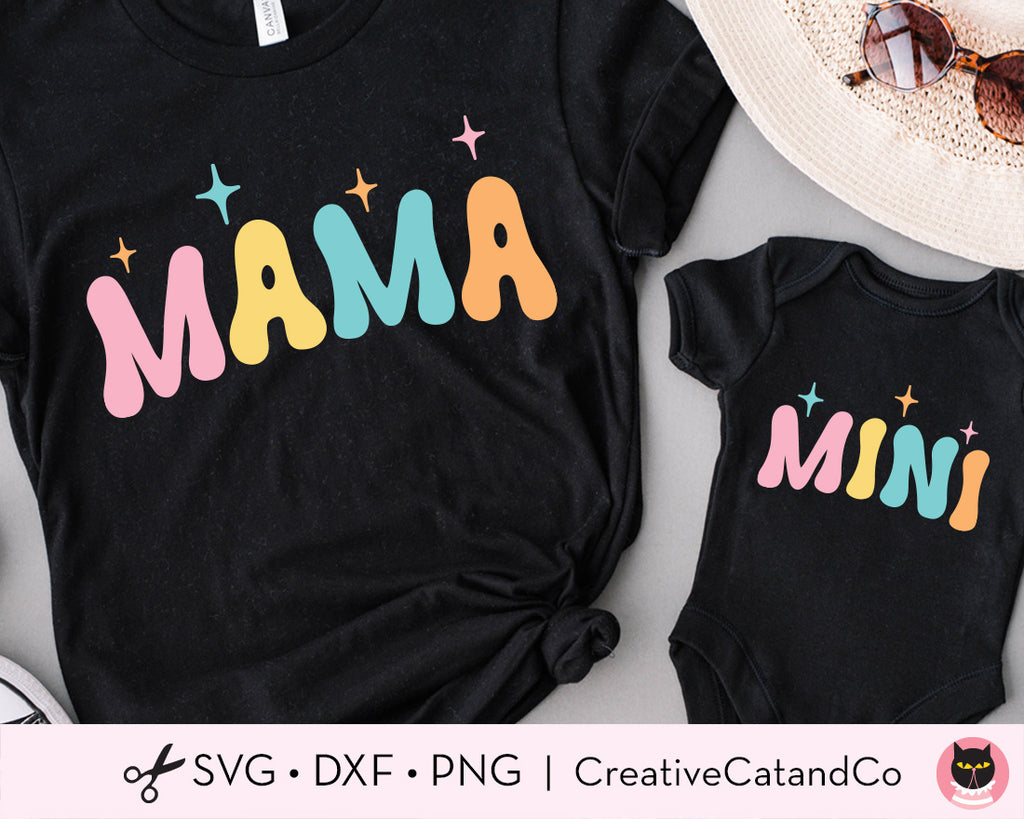 Mama Mini Svg, Mommy and Me Svg, Mom Svg, Mother T-shirt Print