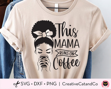 Mama Needs Coffee, Iced Coffee, SVG, Tshirt Design, Wavy Fon